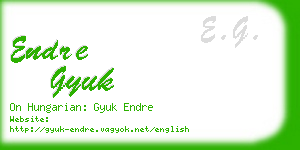 endre gyuk business card